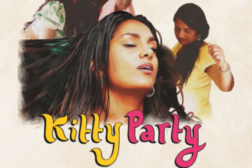 Poster for Behensexplaining Kitty Party shows people taking a selfie appearing free and blissful